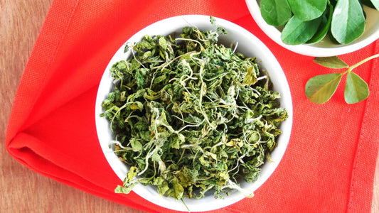 Kasuri Methi used in EltheCook Readymade Tadka (Tempered SPice blends). Shipping worldwide