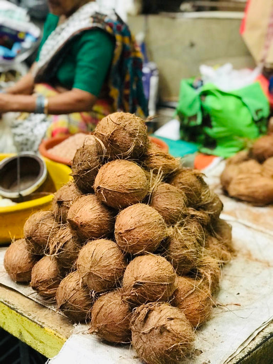 Dried Coconut or Kopra used in EltheCook Readymade Tadka (Tempered SPice blends). Shipping worldwide