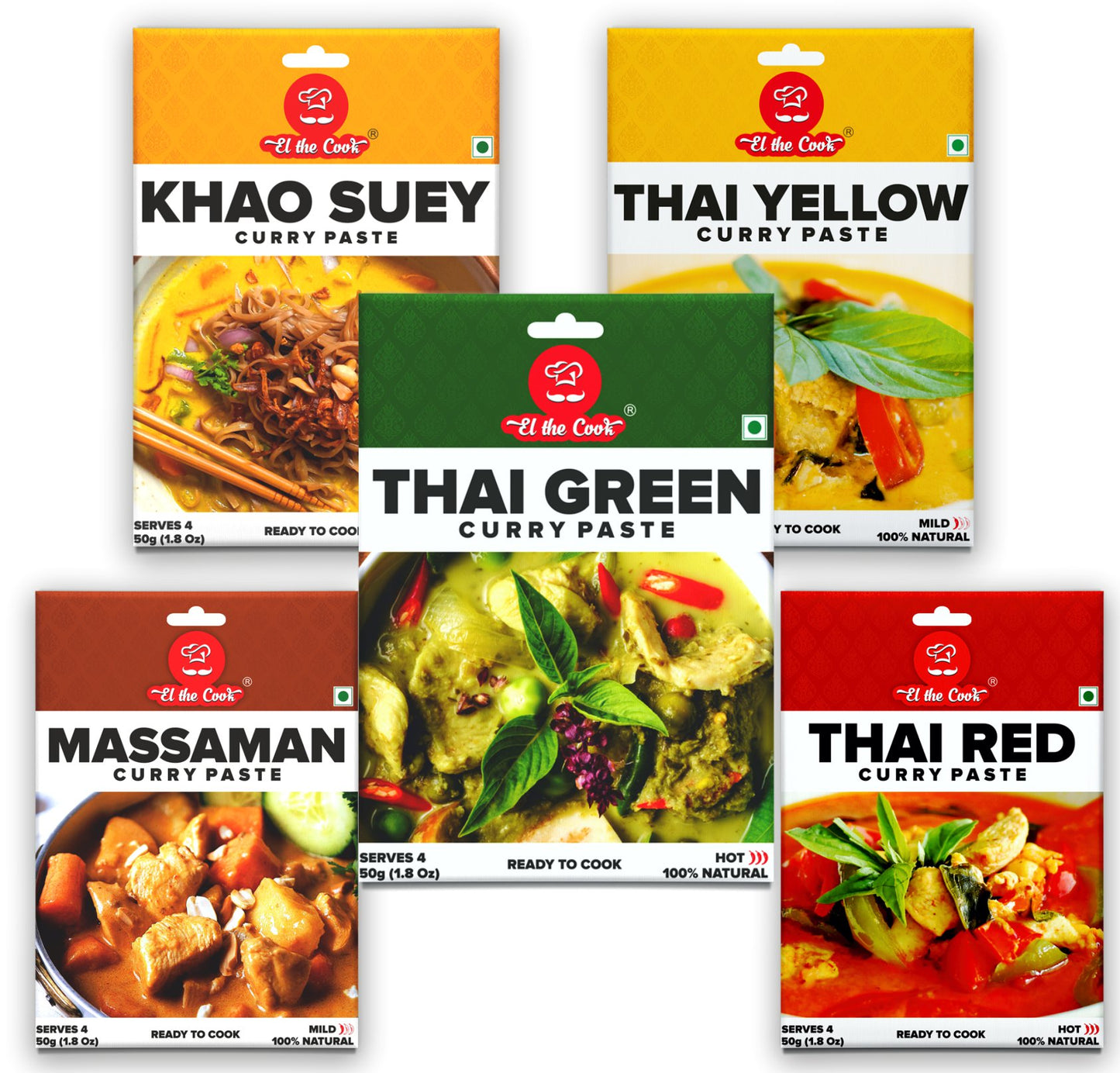 Asian Curry Combo | 5 Pack x 50g
