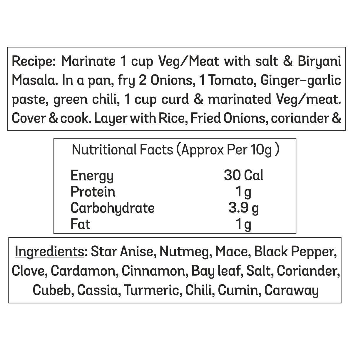 Special Biryani Masala Combo | 5 x 50g