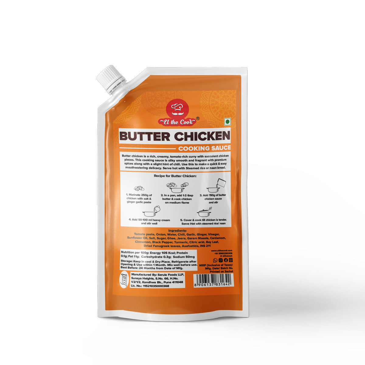 Spicy Butter Chicken Sauce 150ml x 2 pack