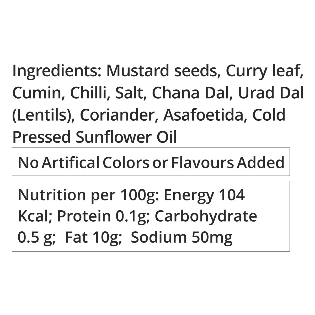 Curd Rice Tadka Seasoning - Bulk Pack 1 kg