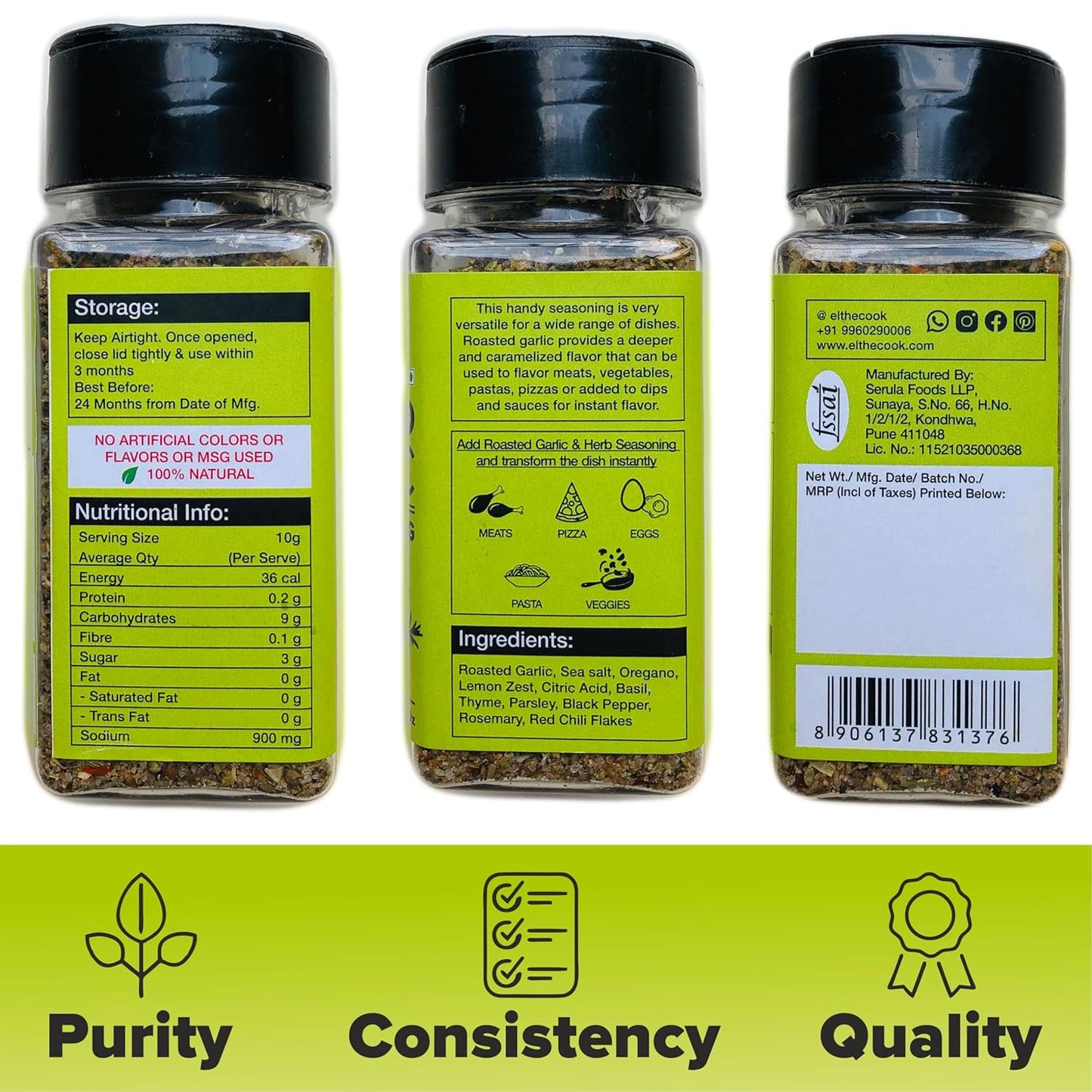 Roasted Garlic & Herb Seasoning | 2 x 50g