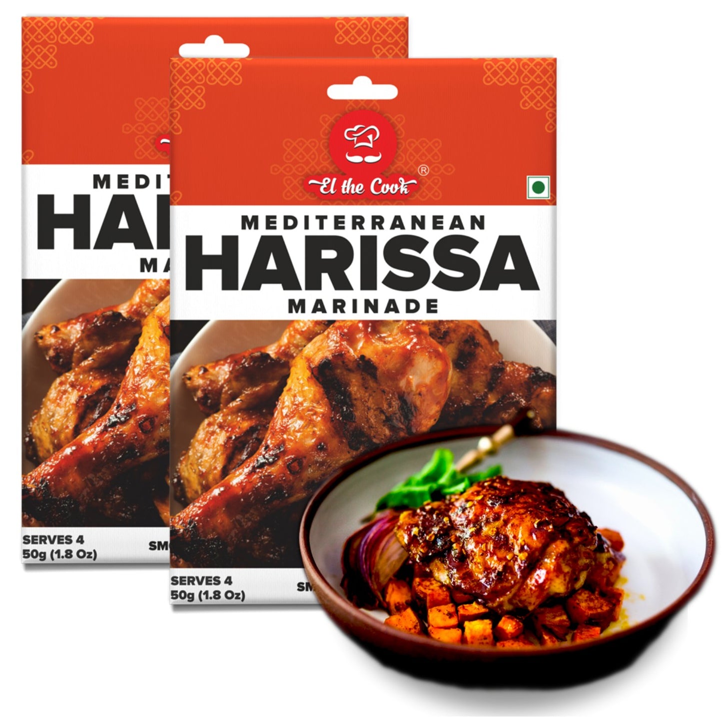 Mediterranean Harissa Marinade 50g x 2 pack