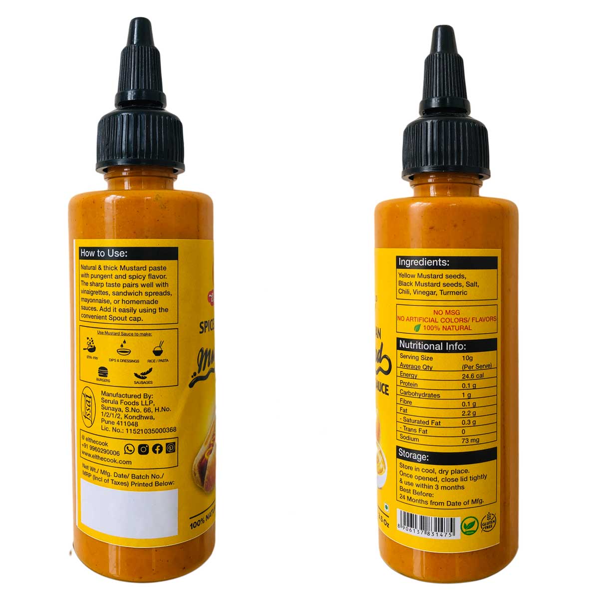 Spicy Indian Mustard Sauce 110ml x 2 Pack
