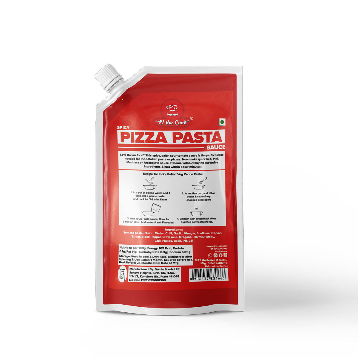 Spicy Pizza Paste Sauce 150ml x 2 pack
