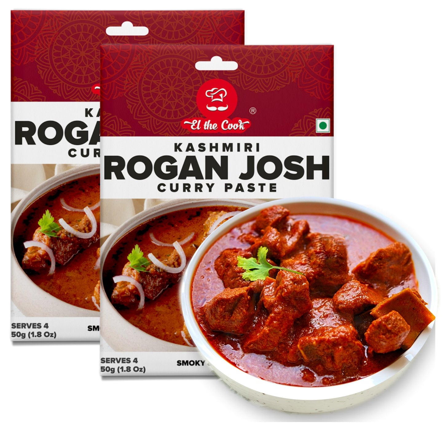 Kashmiri Rogan Josh Curry Paste 50g x 2 Pack