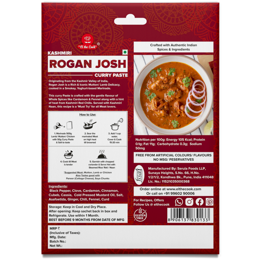 Kashmiri Rogan Josh Curry Paste 50g x 2 Pack