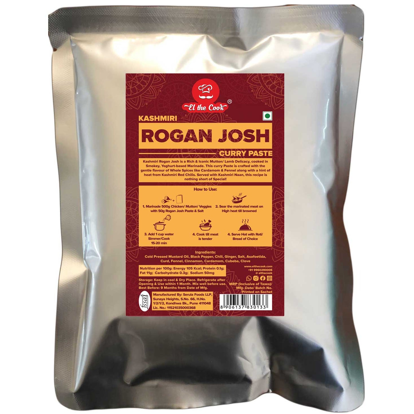 Kashmiri Rogan Josh Curry Paste - Bulk Pack 1 kg