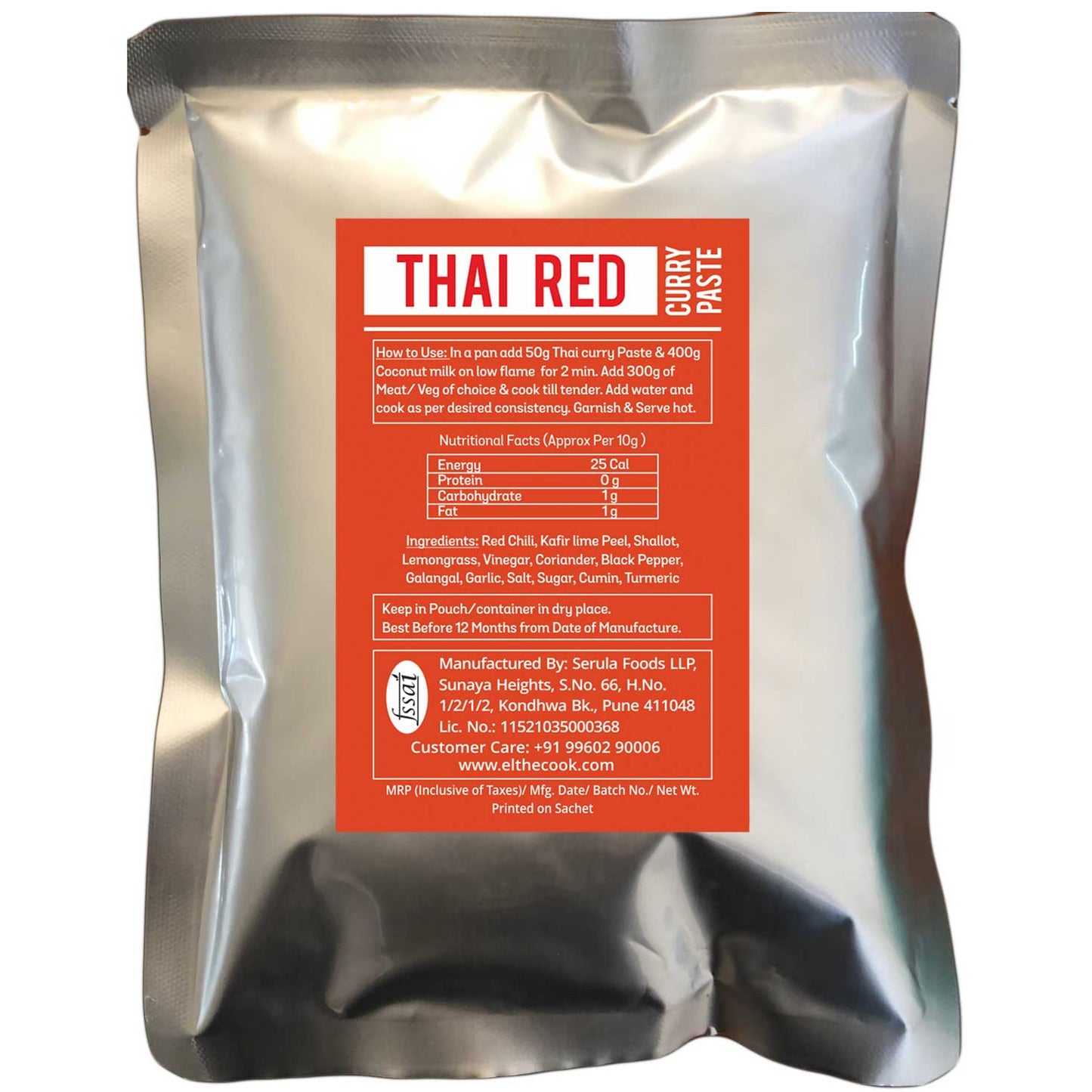 Thai Red Curry Paste - Bulk Pack 1kg