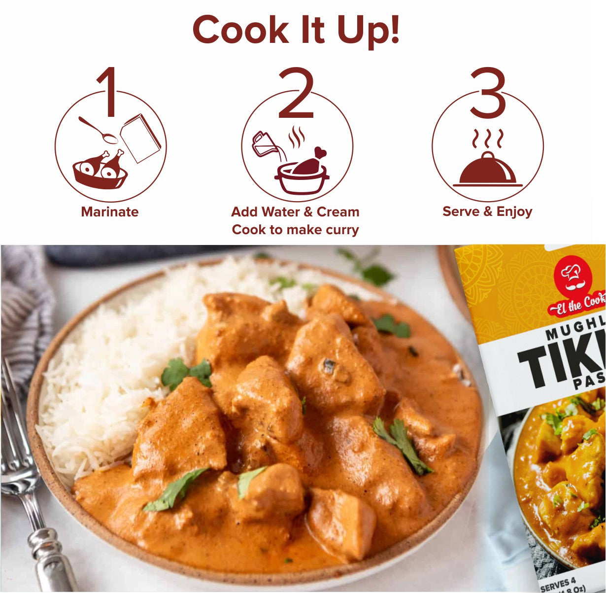 Mughlai Tikka Marinade - Bulk Pack 1 kg