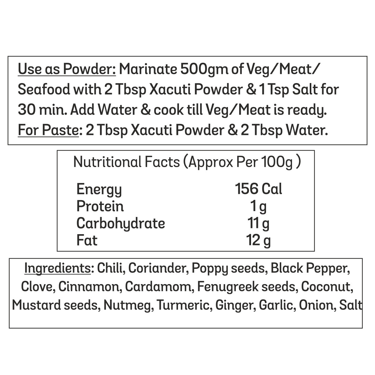 Goa Xacuti Masala - Bulk Pack