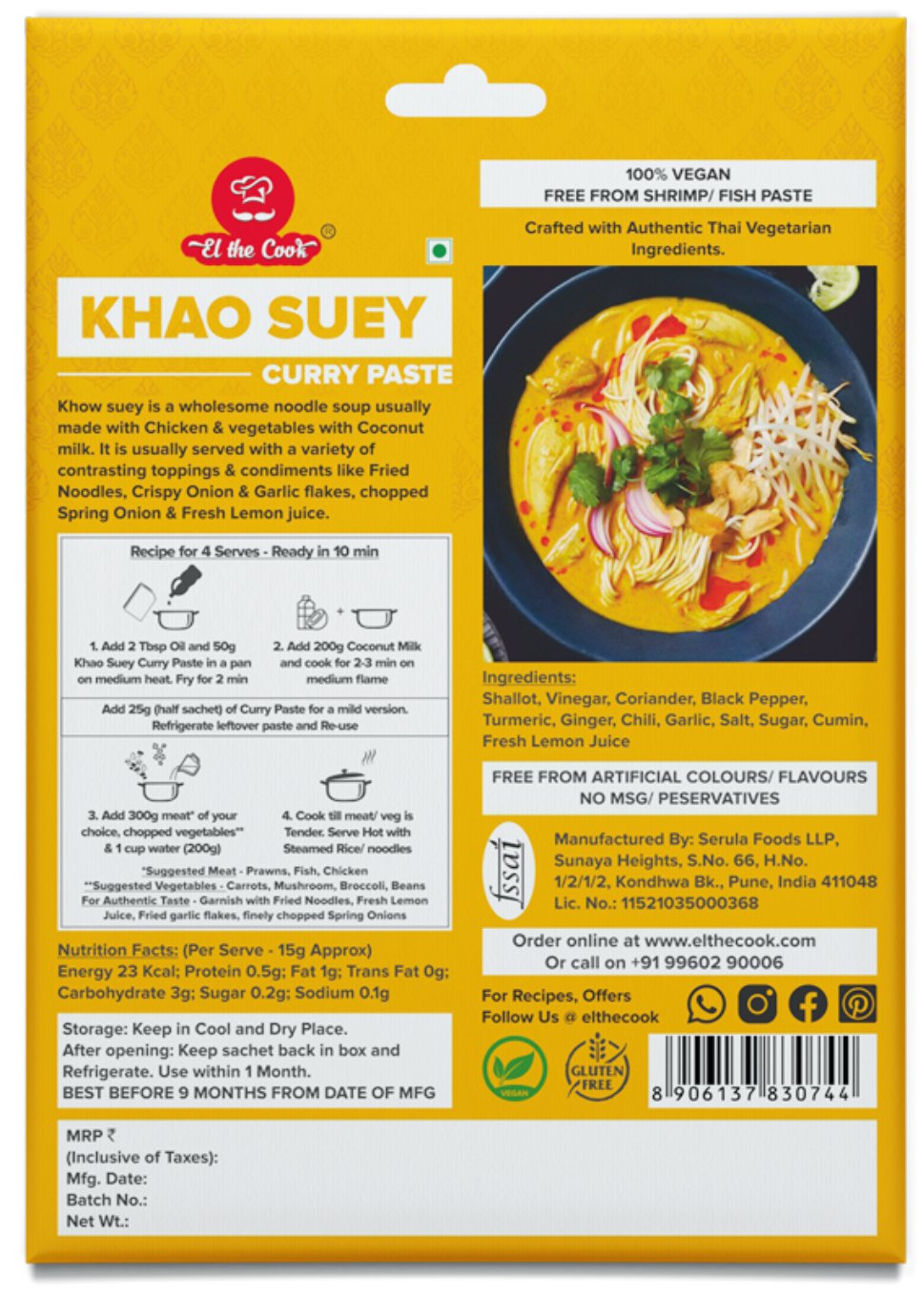 Khao Suey Curry Paste 50g x 2 Pack