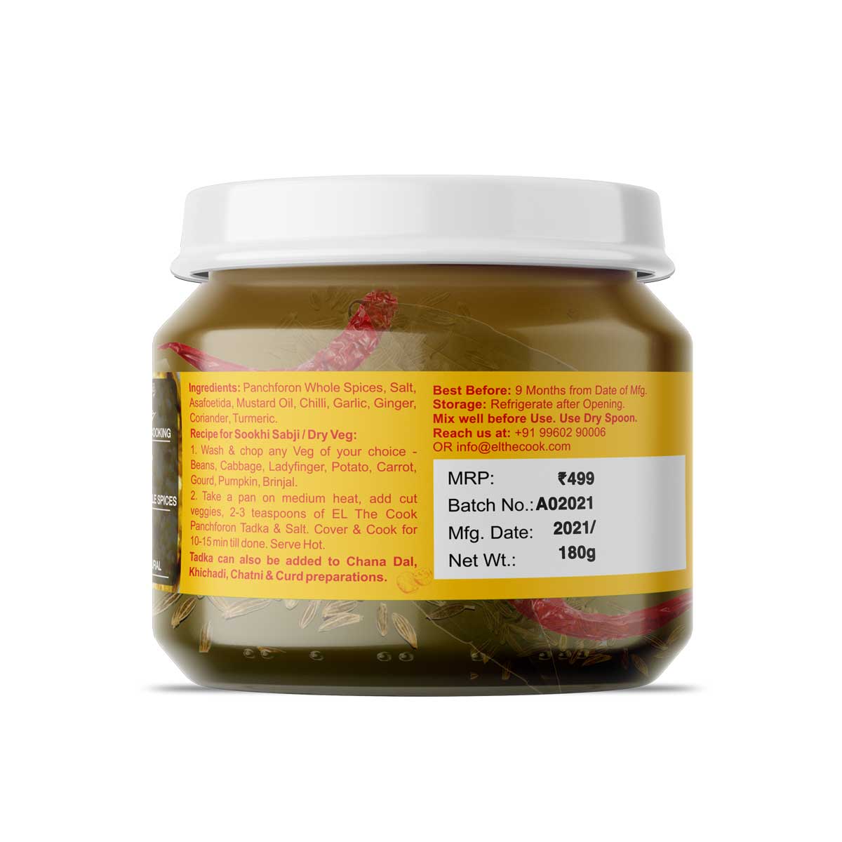 Bengali  Panchforon Tadka Jar - 180g