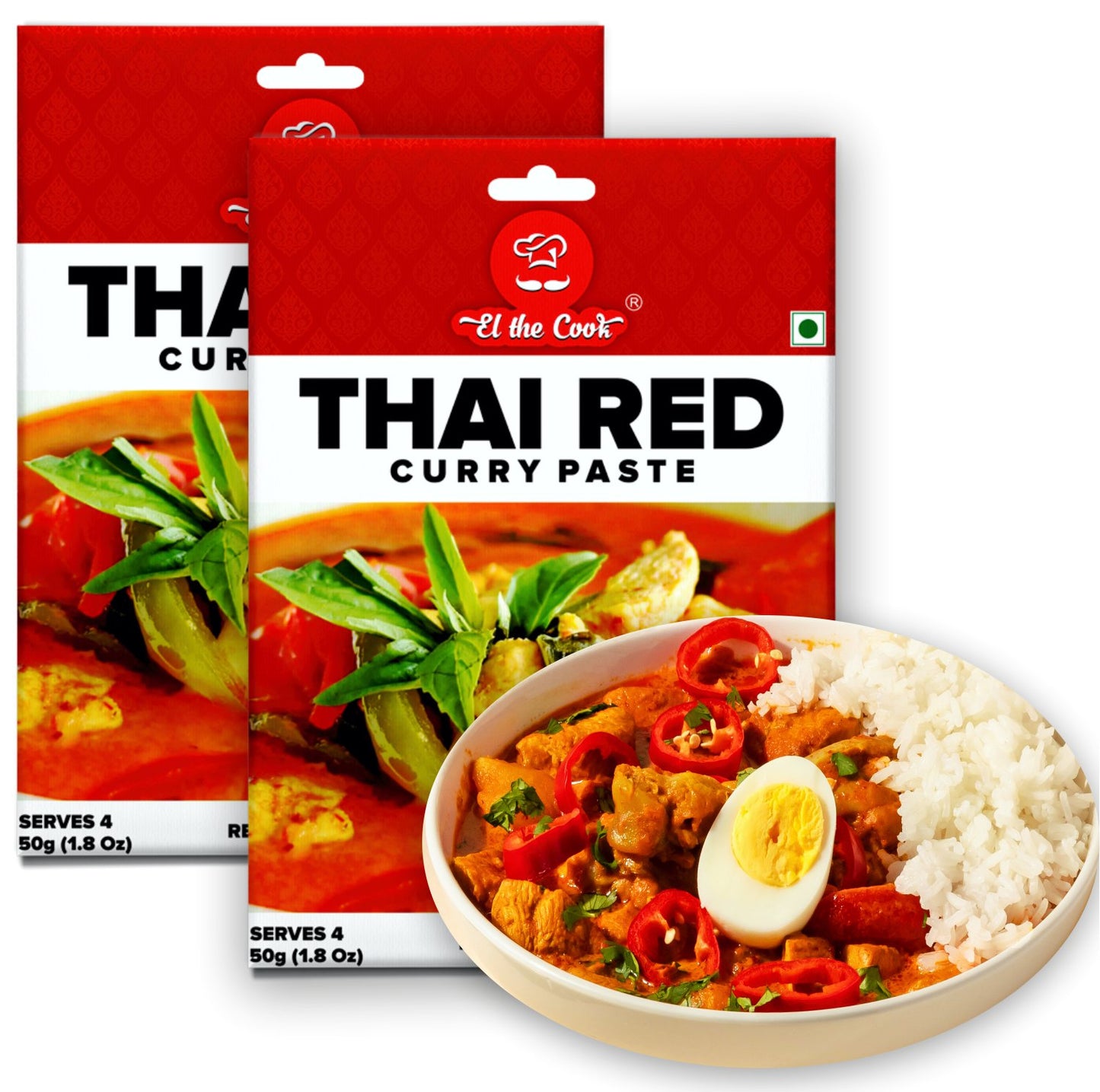 Thai Red Curry Paste 50g x 2 Pack