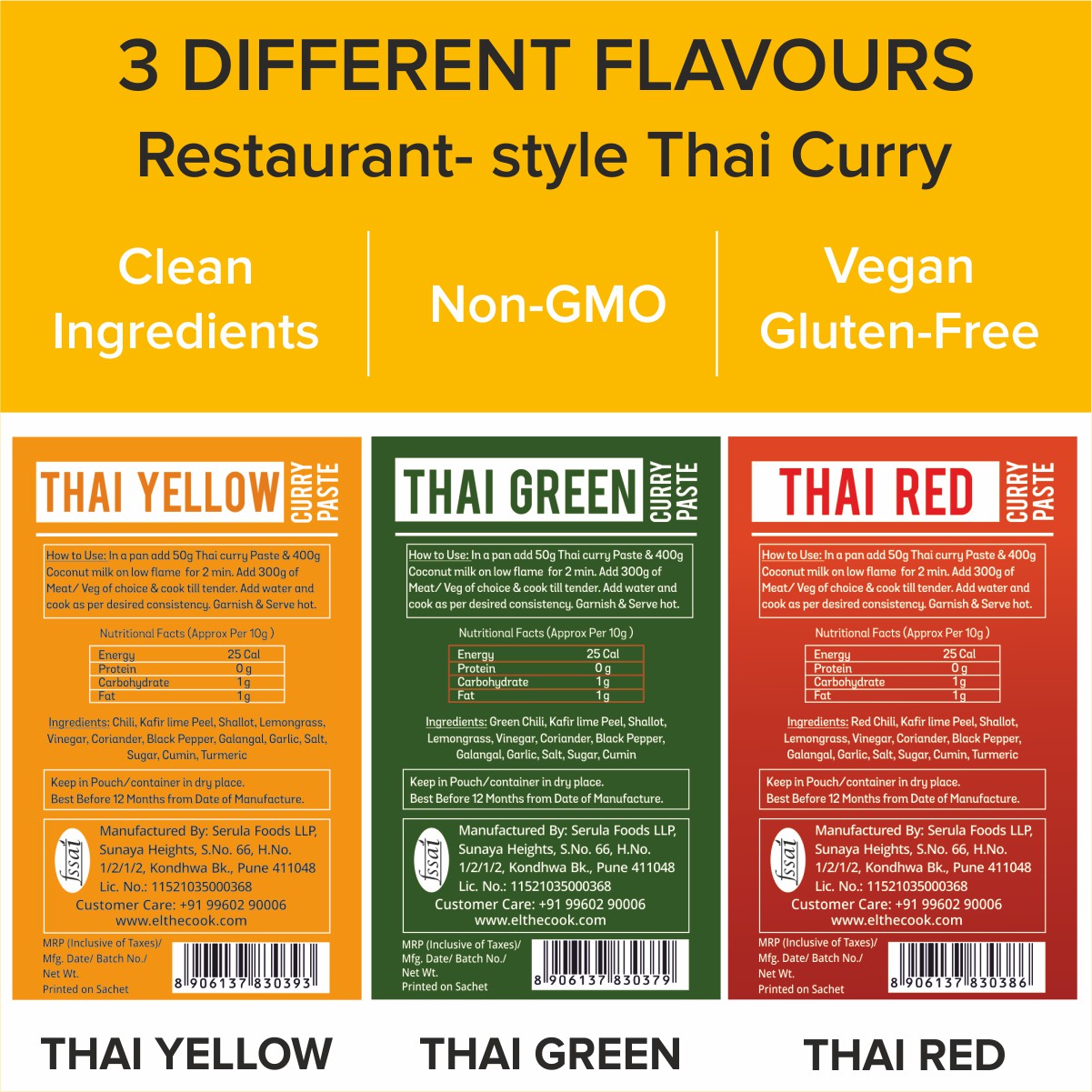 Thai Triple Combo | Super Saver 3 Pack x 50g