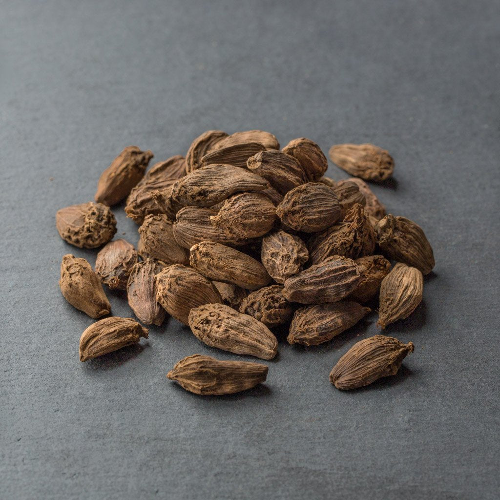 Black Cardamom used in EltheCook Readymade Tadka (Tempered SPice blends). Shipping worldwide