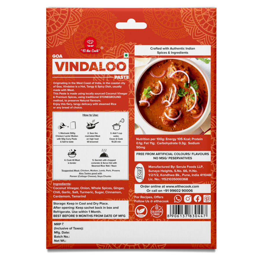 Goa Vindaloo Curry Paste 50g x 2 Pack