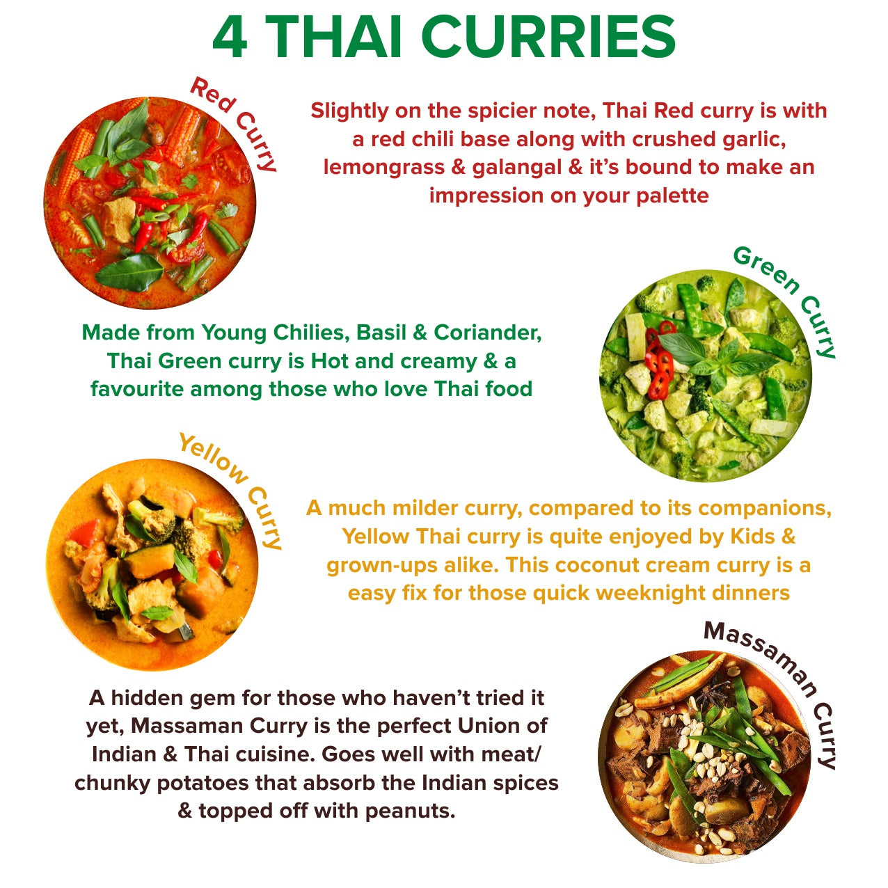 Thai curry red store yellow green