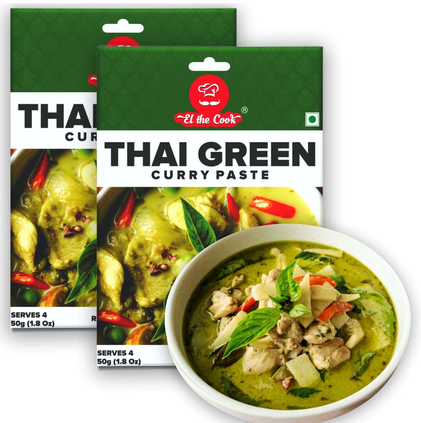 Thai Green Curry Paste 50g x 2 Pack