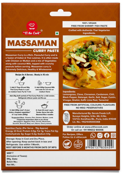Thai Massaman Curry Paste 50g x 2 Pack