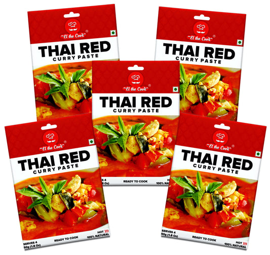 Thai Red Curry Paste 50g x 5 Pack