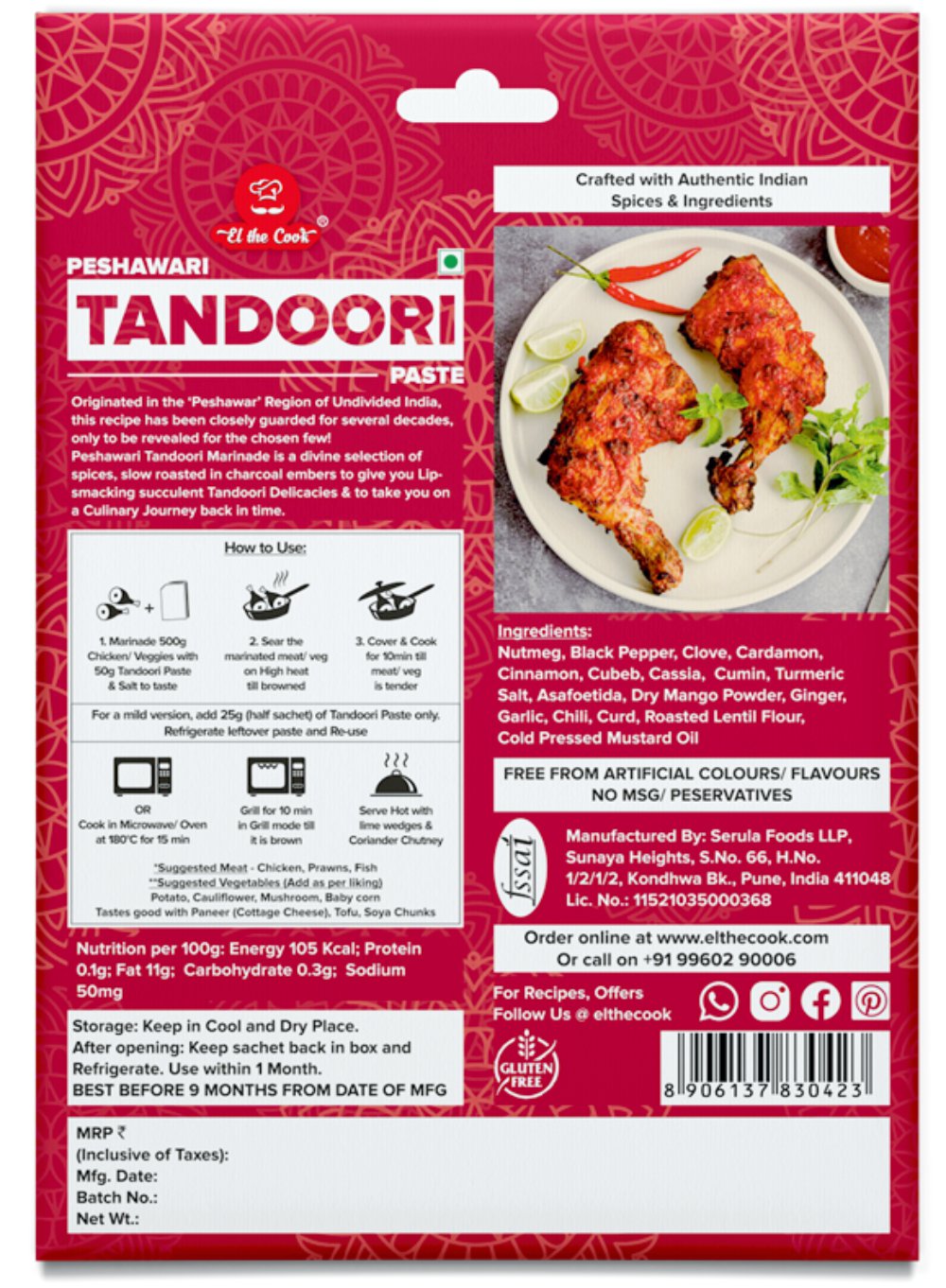 Peshwari Tandoori Chicken Paste 2 x 50g